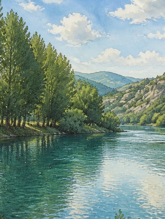 Ilustración: Embalse de Almus, Tokat