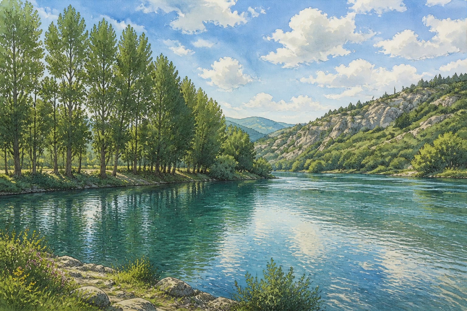 Almus Reservoir çizimi, Tokat
