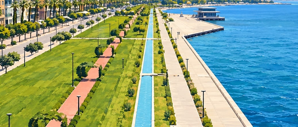 Alsancak Kordonboyu çizimi, İzmir