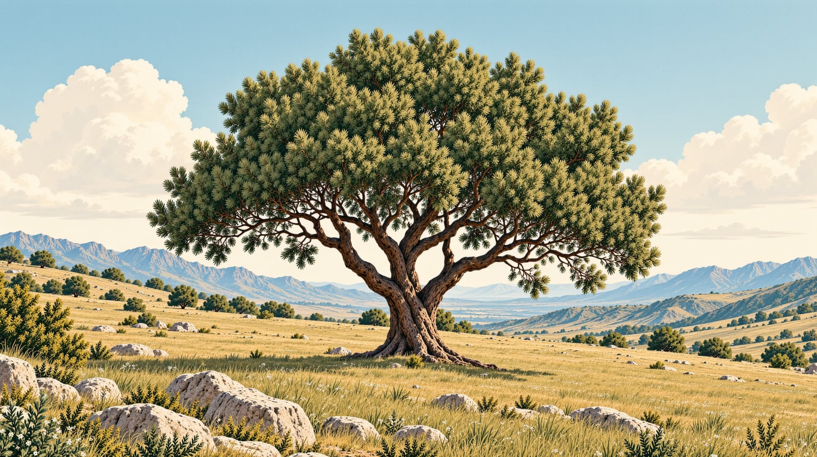 Altıkardeşler Natural Monument çizimi, Karaman