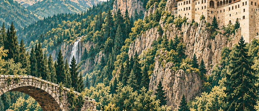 Altındere Vadisi Milli Parkı çizimi, Trabzon
