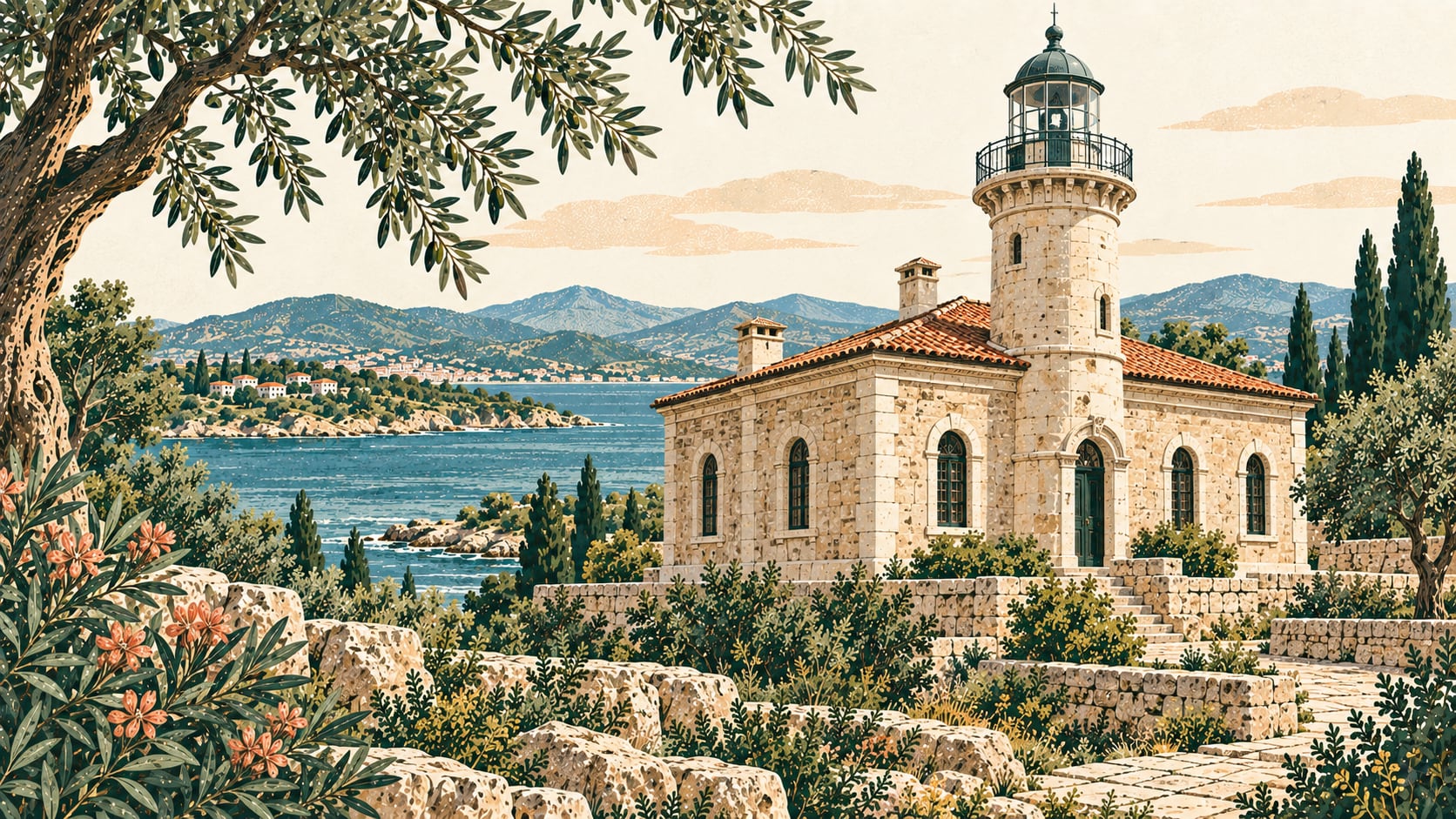 Altınova Dilburnu Deniz Feneri Müzesi çizimi, Yalova