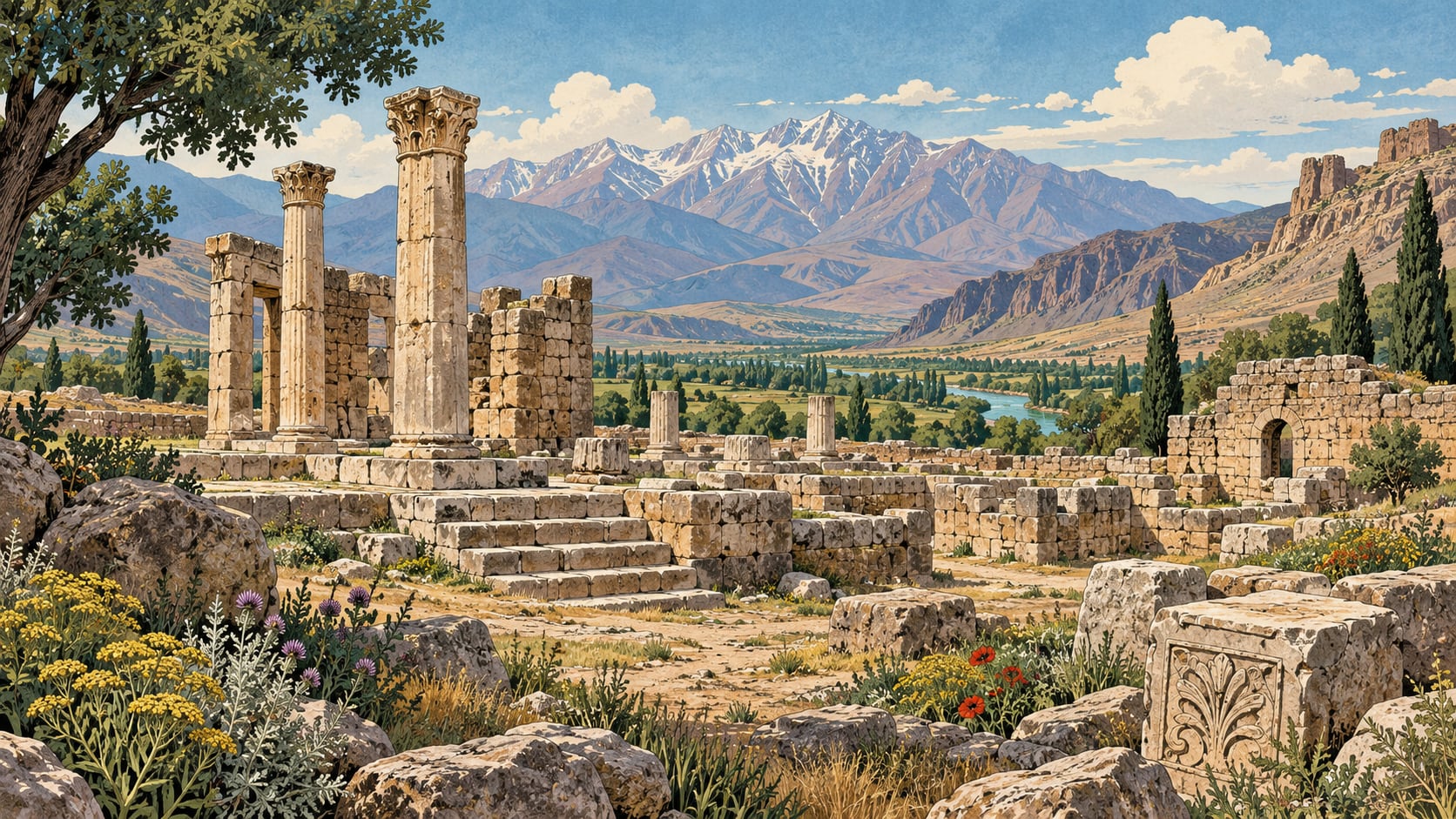 Altıntepe Archaeological Site çizimi, Erzincan
