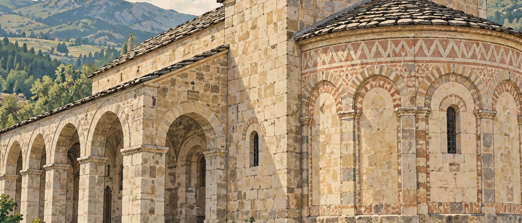 Alucra Kamışlı Village Church çizimi, Giresun