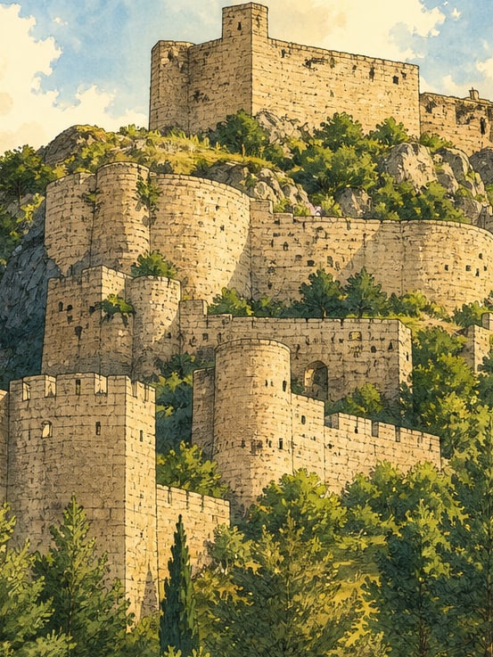 Ilustración: Castillo de Amasya, Amasya