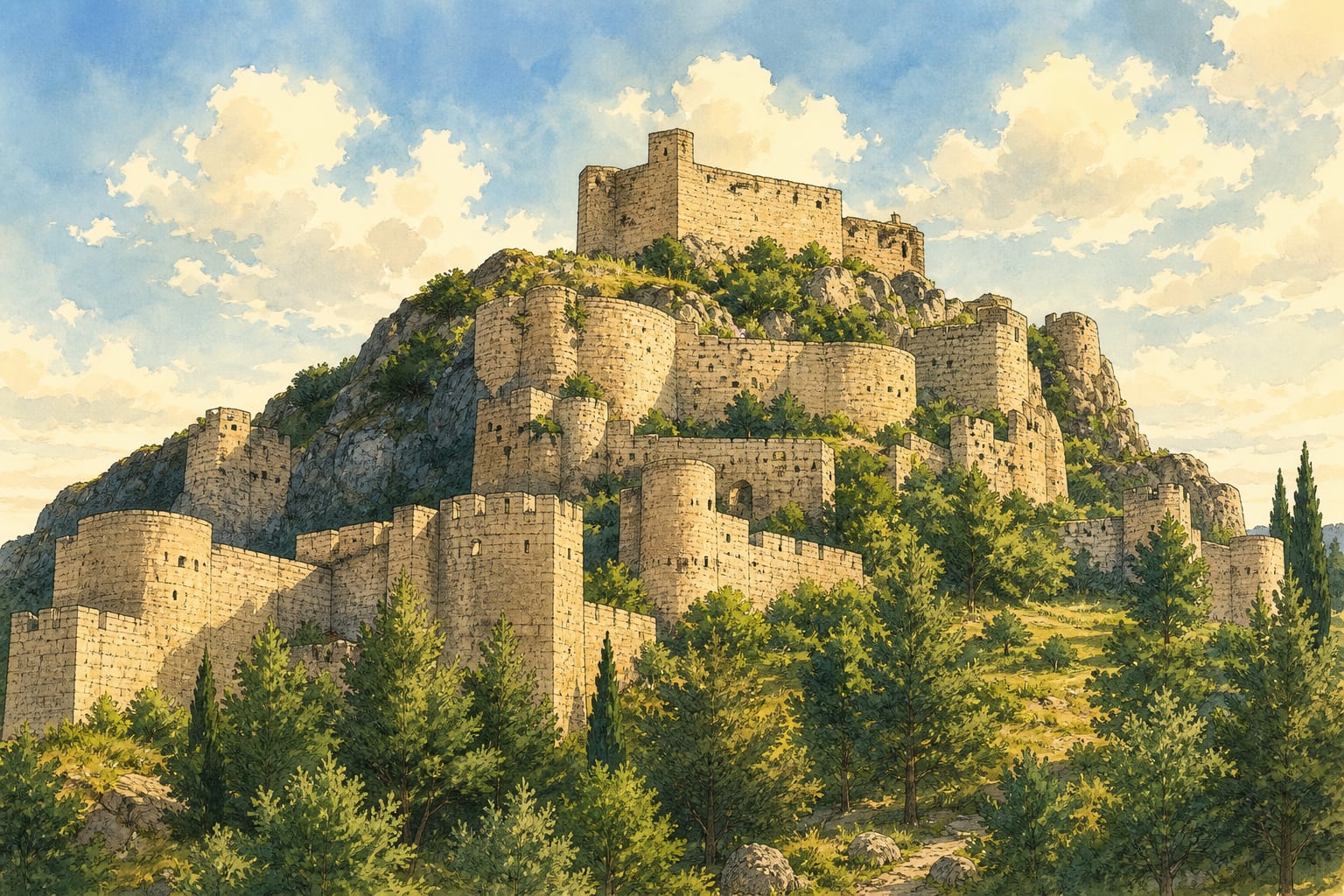 Amasya Castle çizimi, Amasya
