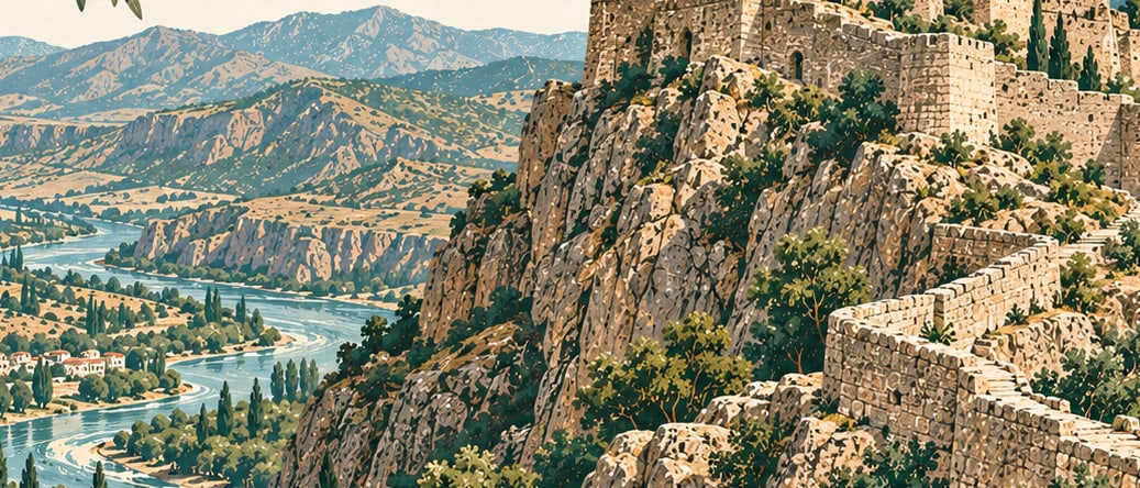 Ambar Castle çizimi, Tunceli