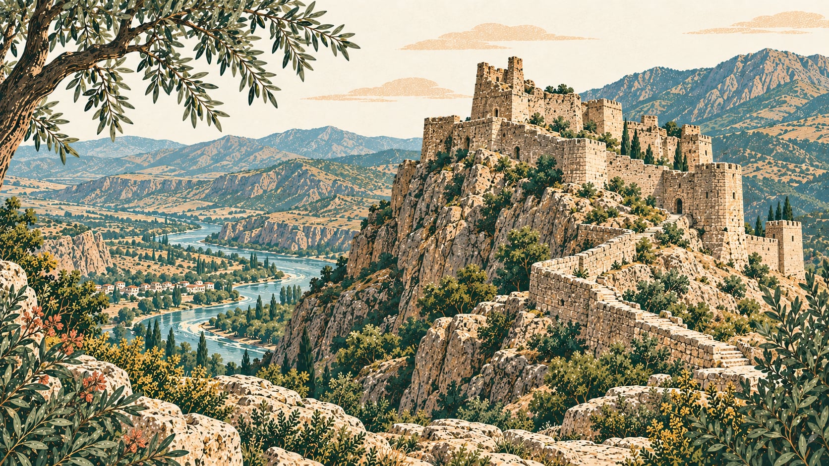 Ambar Castle çizimi, Tunceli