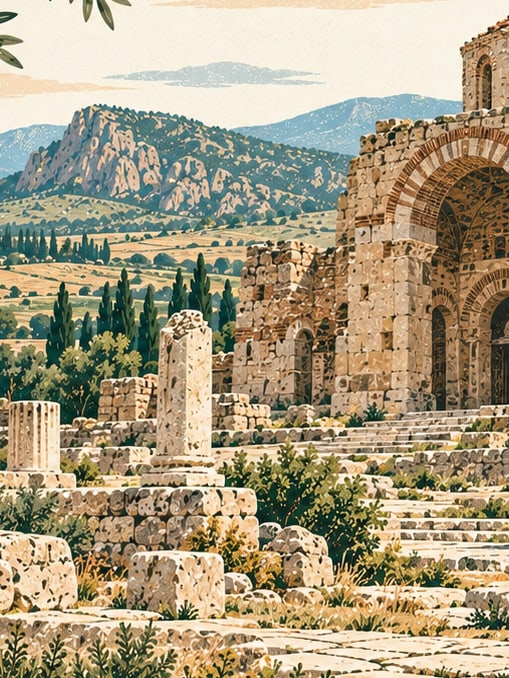 Ilustración: Ciudad antigua de Amorium, Afyonkarahisar