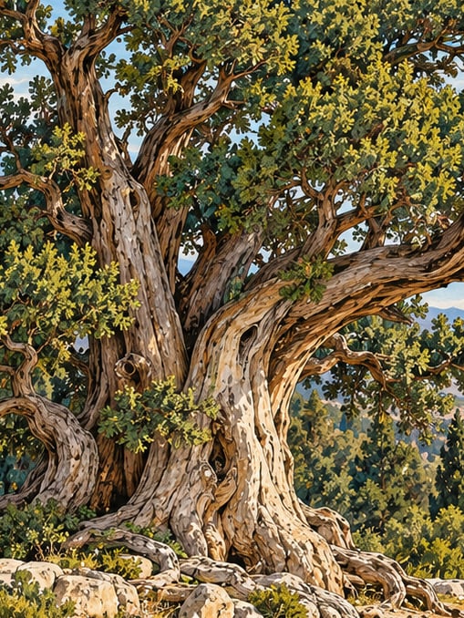 Ilustración: Monumento natural del Enebro Ana, Mersin