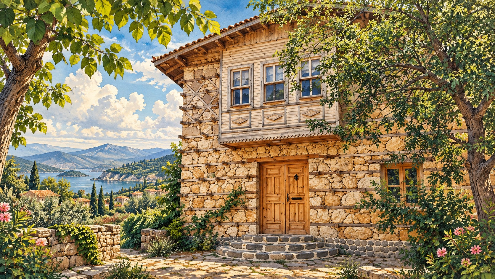 Anatolian Open Air Museum / Living Village çizimi, Ankara