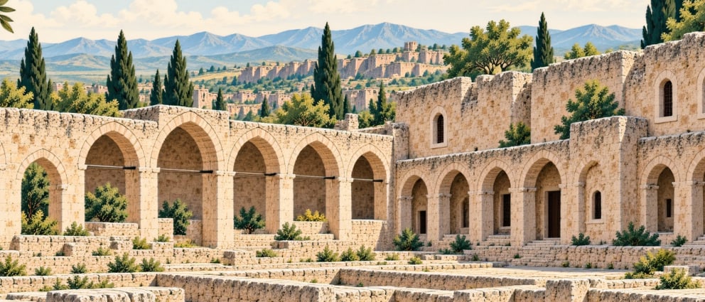 Anatolian Caravanserai çizimi, Gaziantep