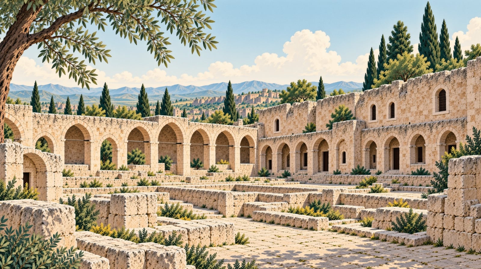 Anatolian Caravanserai çizimi, Gaziantep