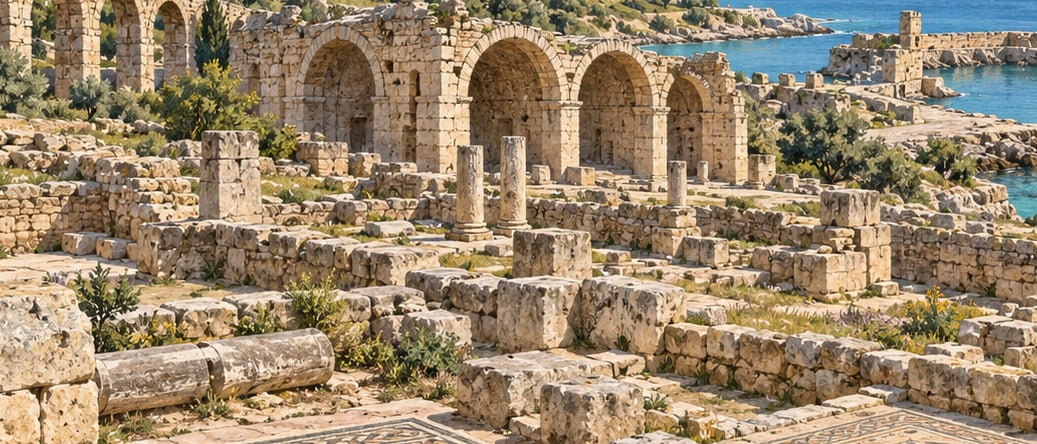 Anamorium Archaeological Site çizimi, Mersin