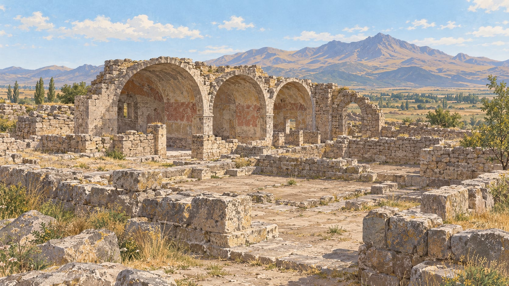Andaval Archaeological Site çizimi, Niğde