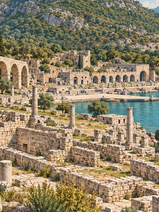 Ilustración: Yacimiento arqueológico de Andriake, Antalya