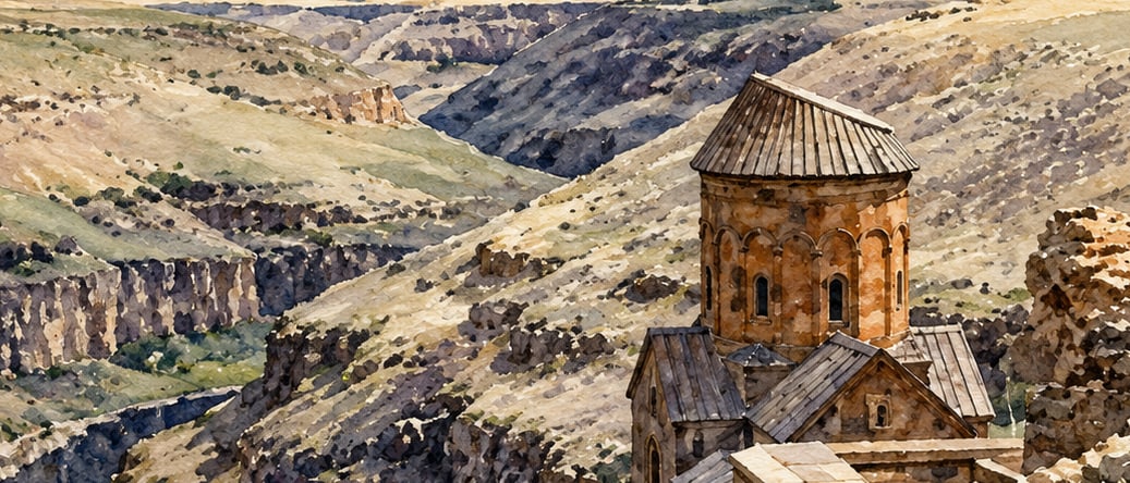 Ani City Walls çizimi, Kars