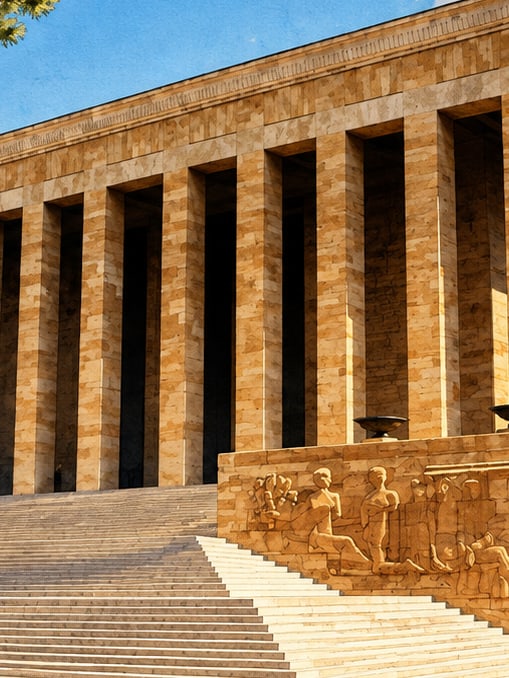 Anıtkabir Atatürk and War of Independence Museum çizimi, Ankara