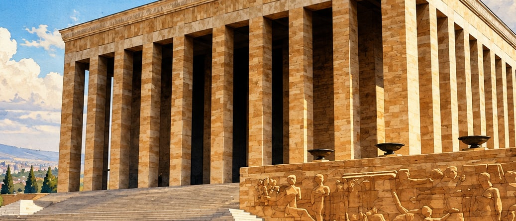 Anıtkabir Atatürk and War of Independence Museum çizimi, Ankara