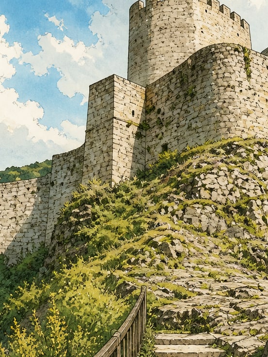 Ilustración: Castillo de Ankara, Ankara