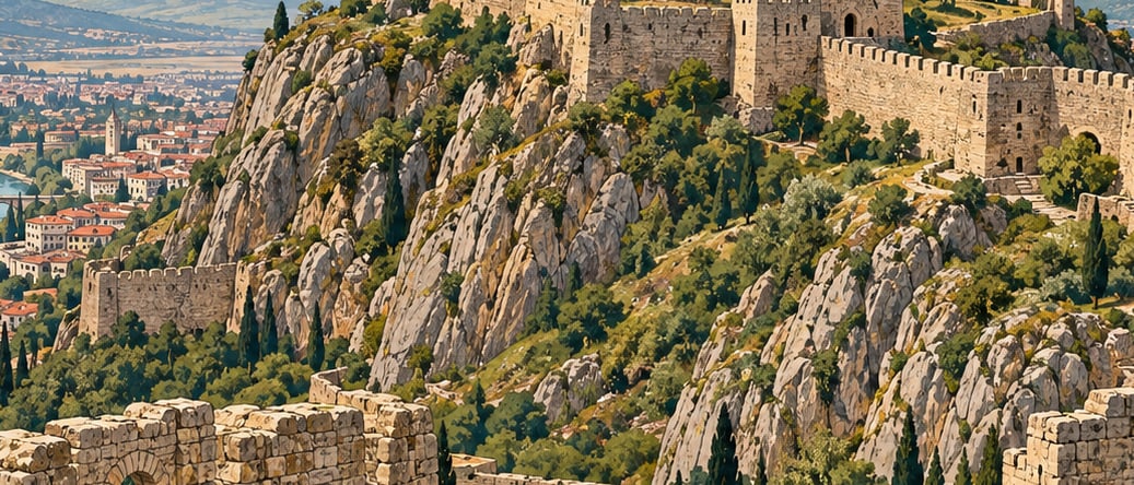 Antakya Castle and City Walls çizimi, Hatay