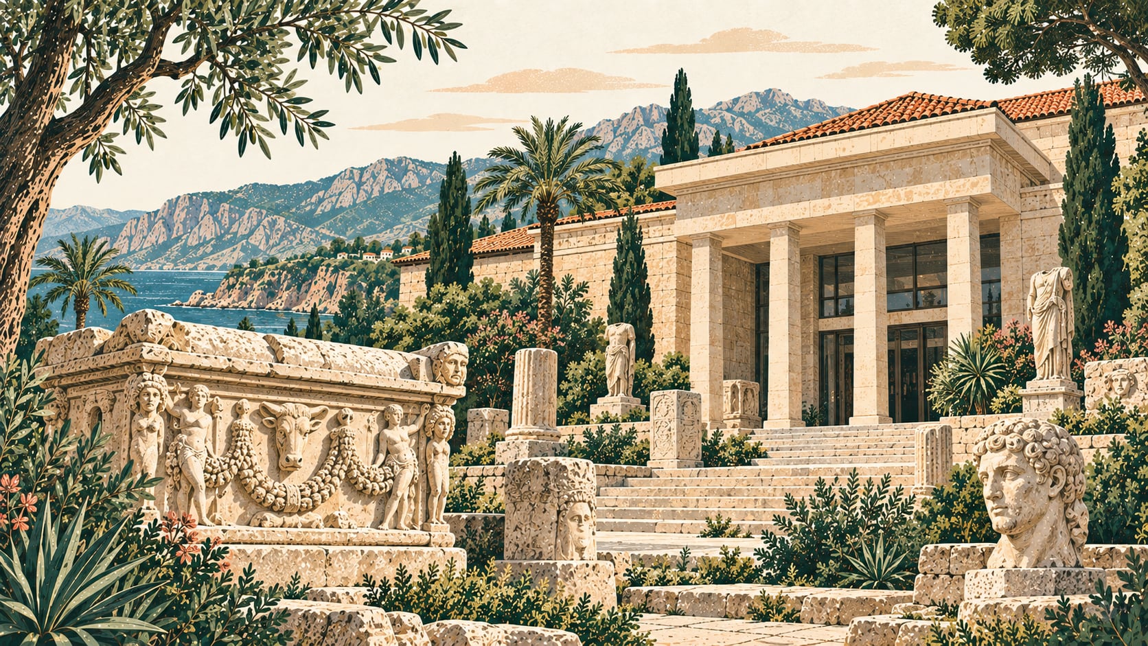 Antalya Müzesi çizimi, Antalya