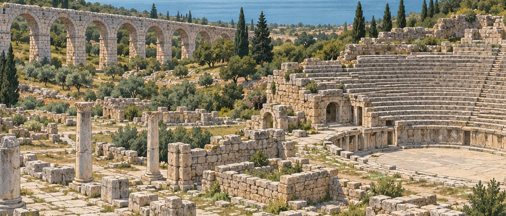 Antiocheia Archaeological Site çizimi, Isparta