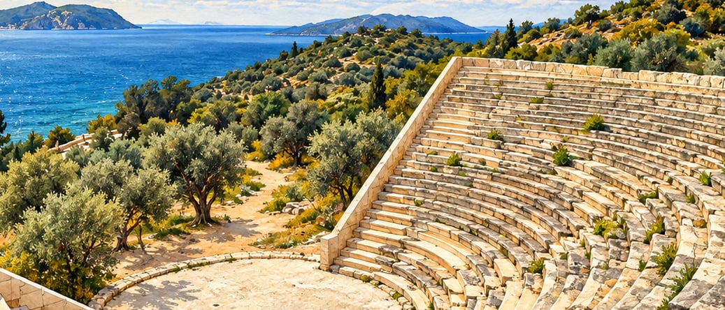 Antiphellos çizimi, Antalya