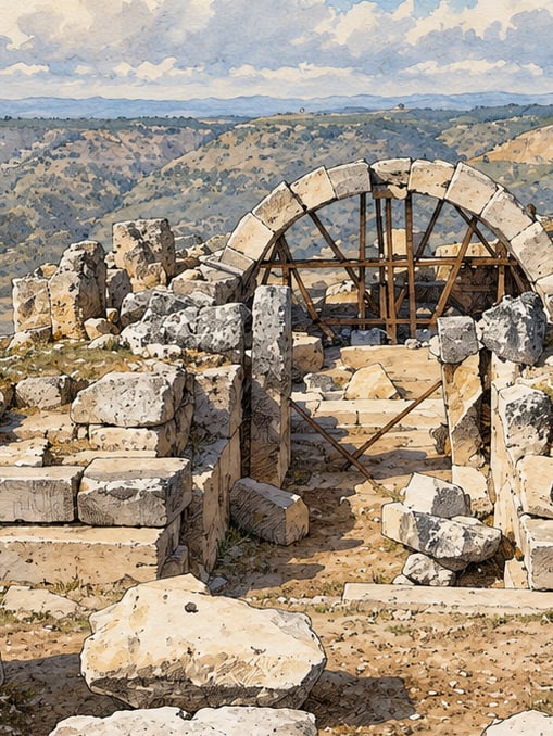 Ilustración: Templo de Apolo Lairbenos, Denizli
