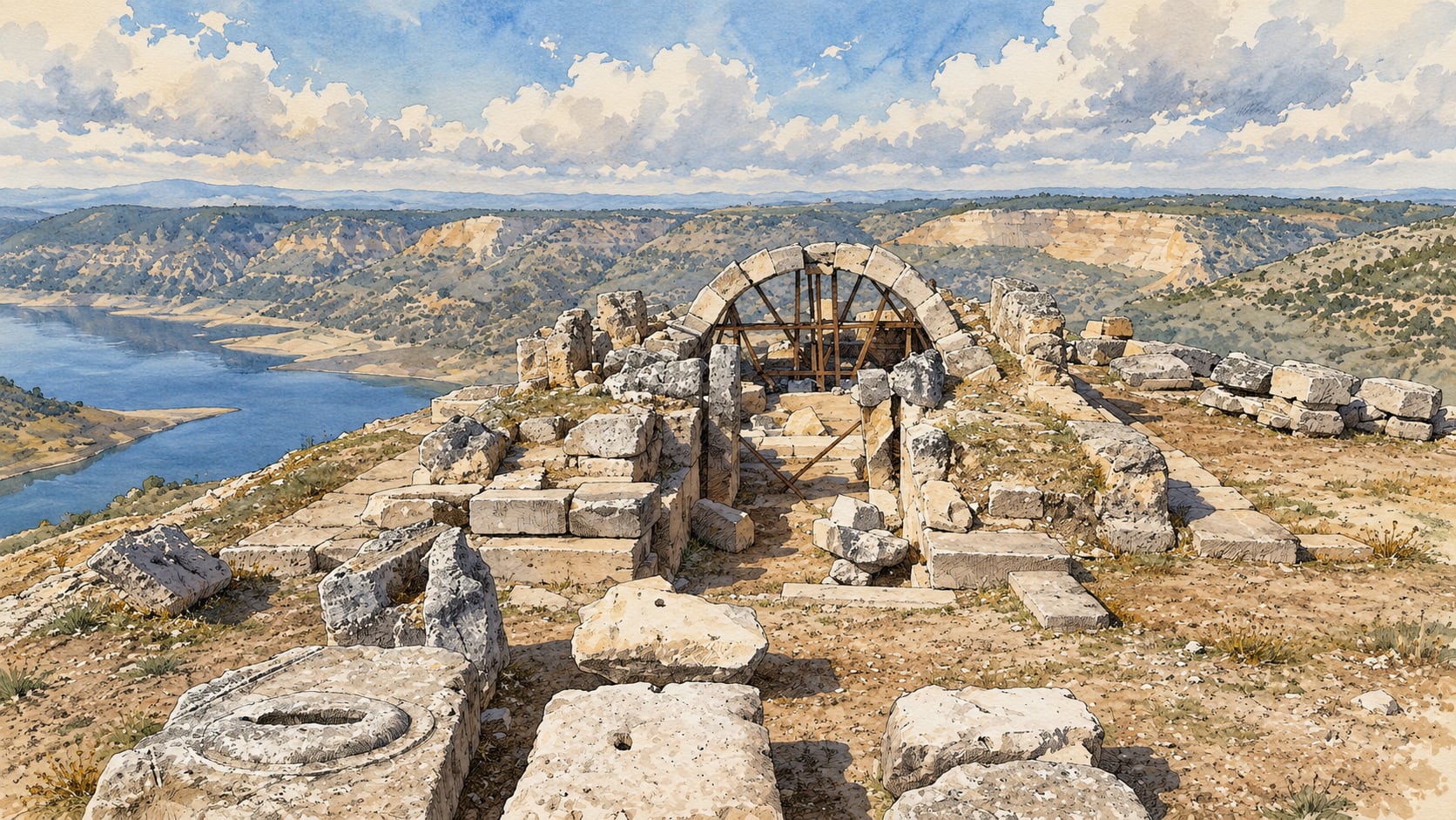 Apollon Lairbenos Temple çizimi, Denizli