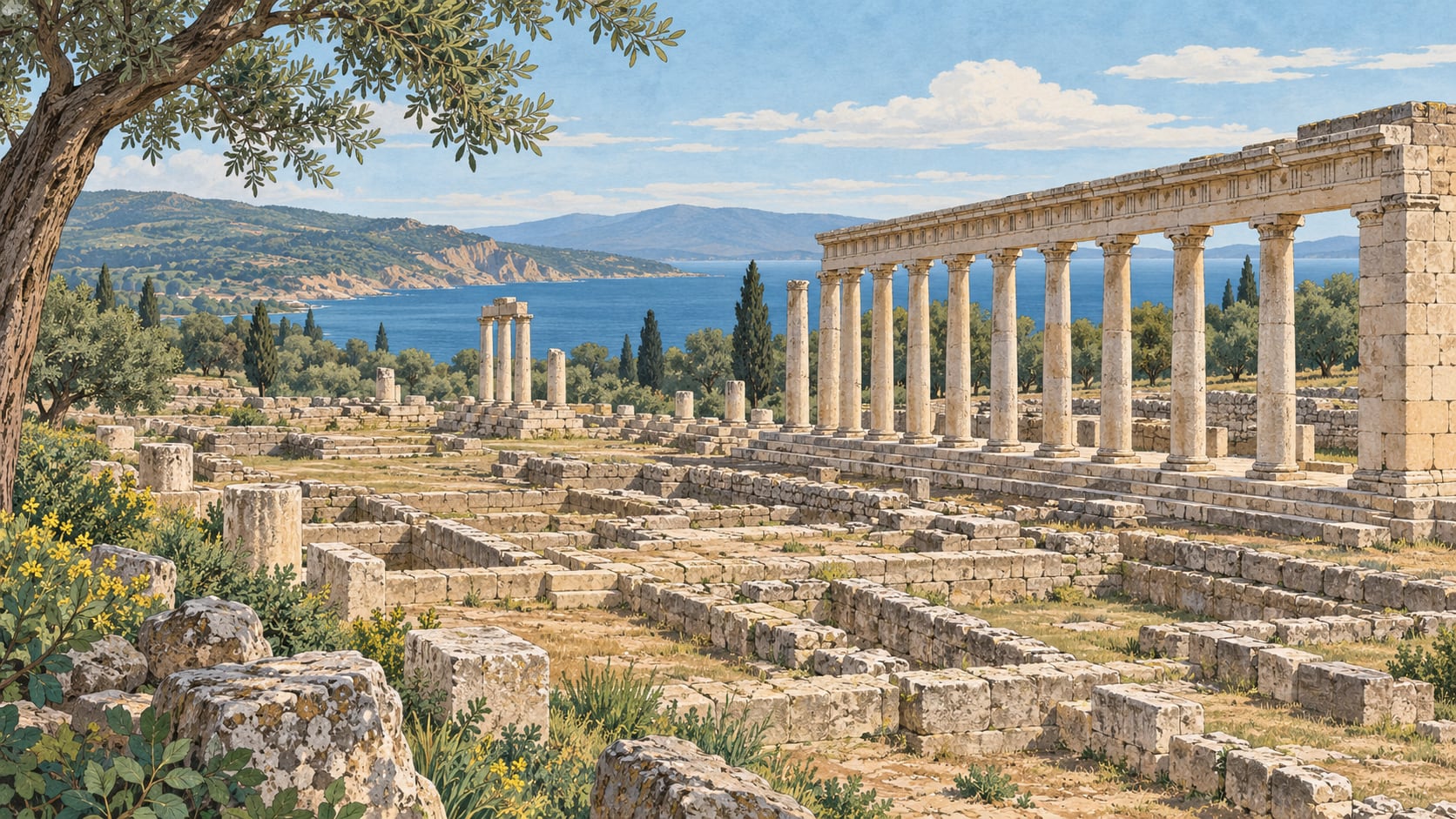 Apollon Smintheion çizimi, Çanakkale