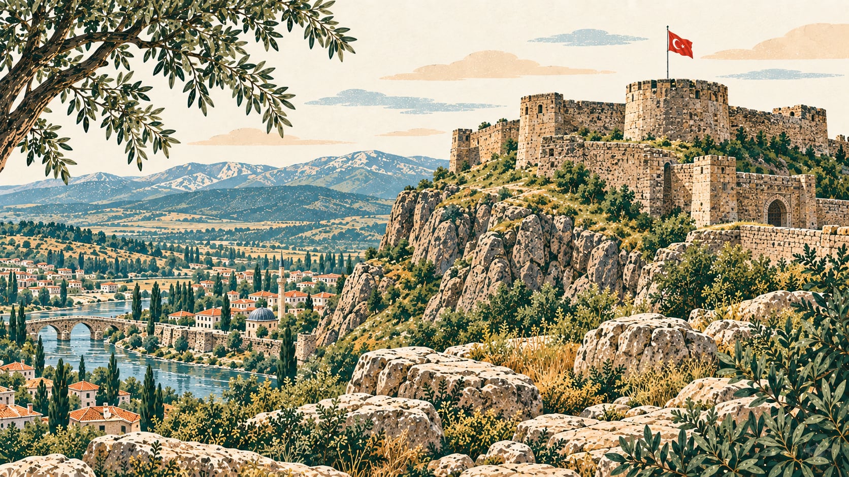 Ardahan Castle çizimi, Ardahan