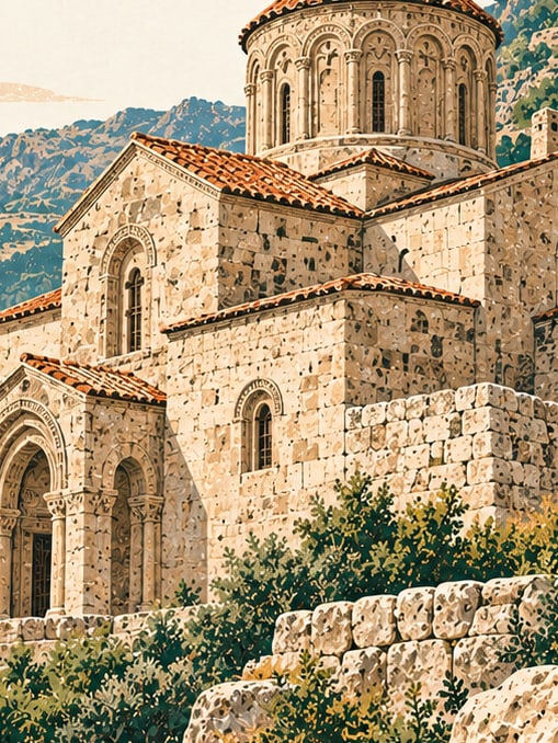 Ilustración: Monasterio de Arek, Bingöl
