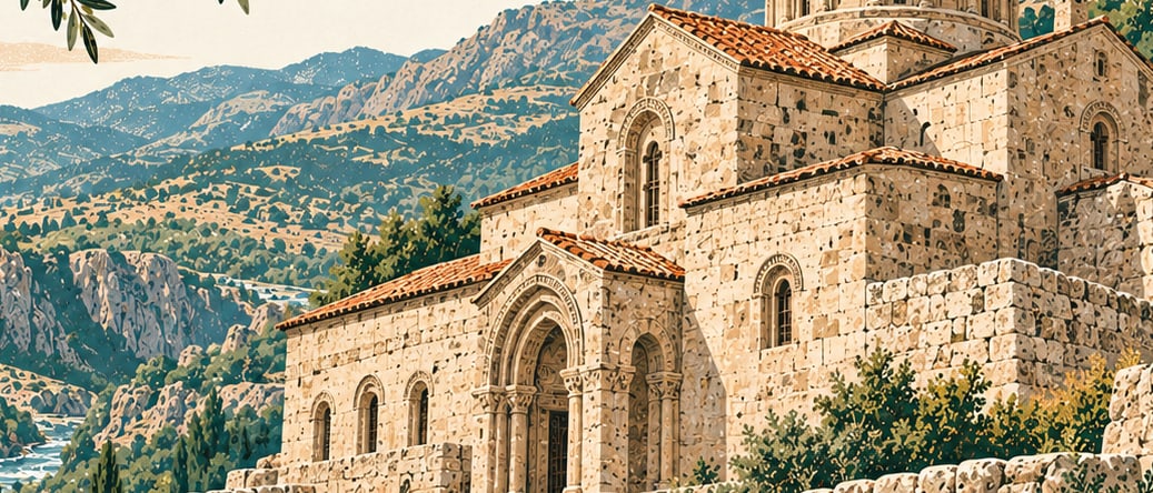 Arek Monastery çizimi, Bingöl