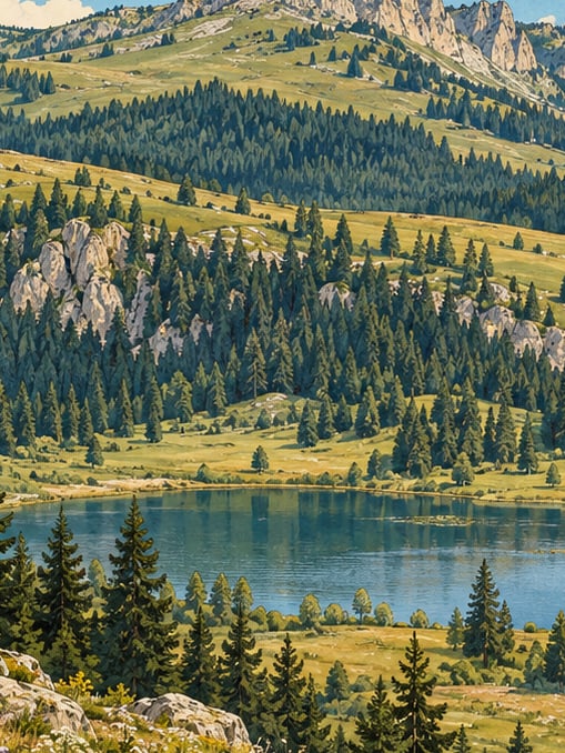 Ilustración: Parque Natural de la Montaña Arkut, Bolu