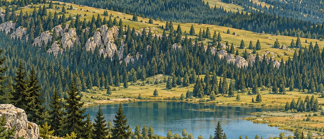 Arkut Mountain Nature Park çizimi, Bolu
