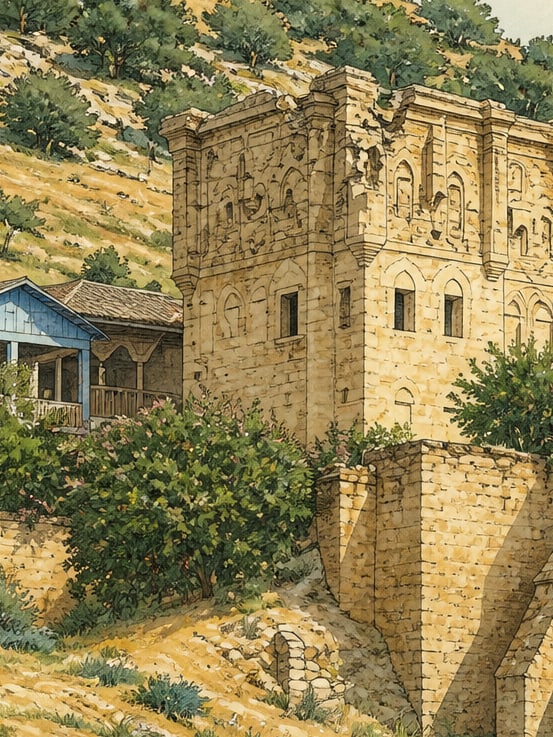 Ilustración: Castillo de Arpaz, Aydın