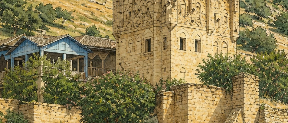Arpaz Castle çizimi, Aydın