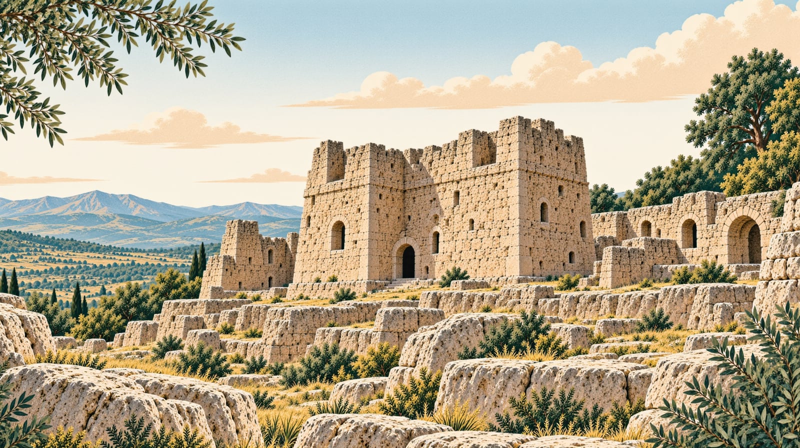 Arpaz Castle çizimi, Aydın