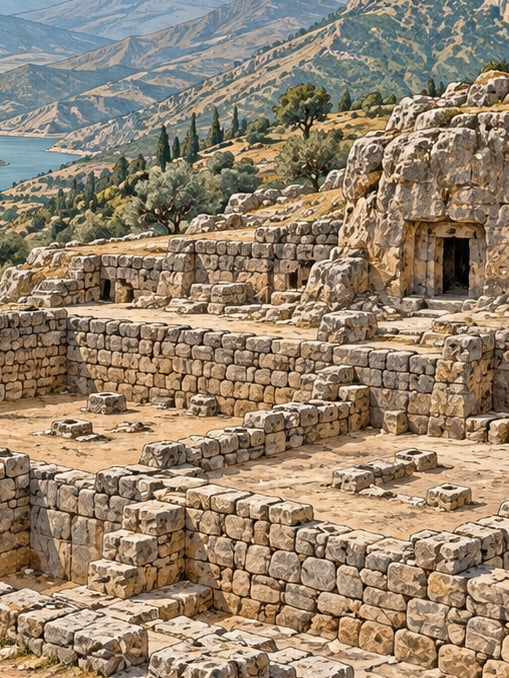 Ilustración: Yacimiento arqueológico de Arsameia, Adıyaman