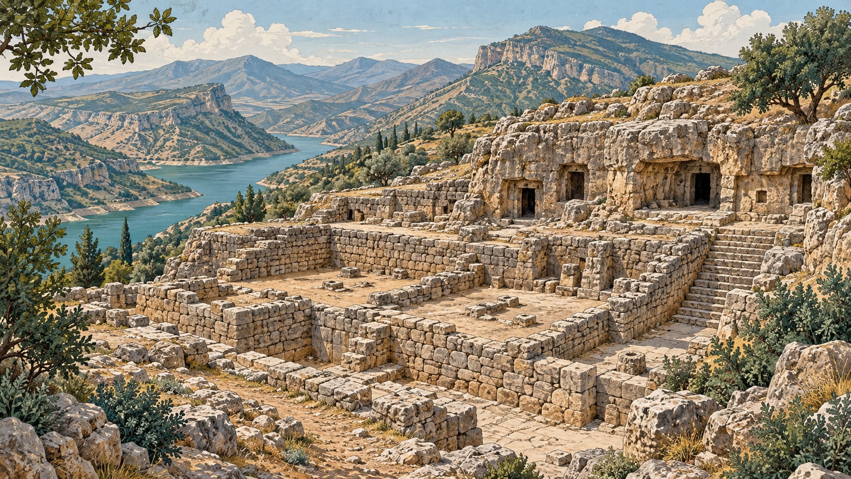 Arsemia Archaeological Site çizimi, Adıyaman