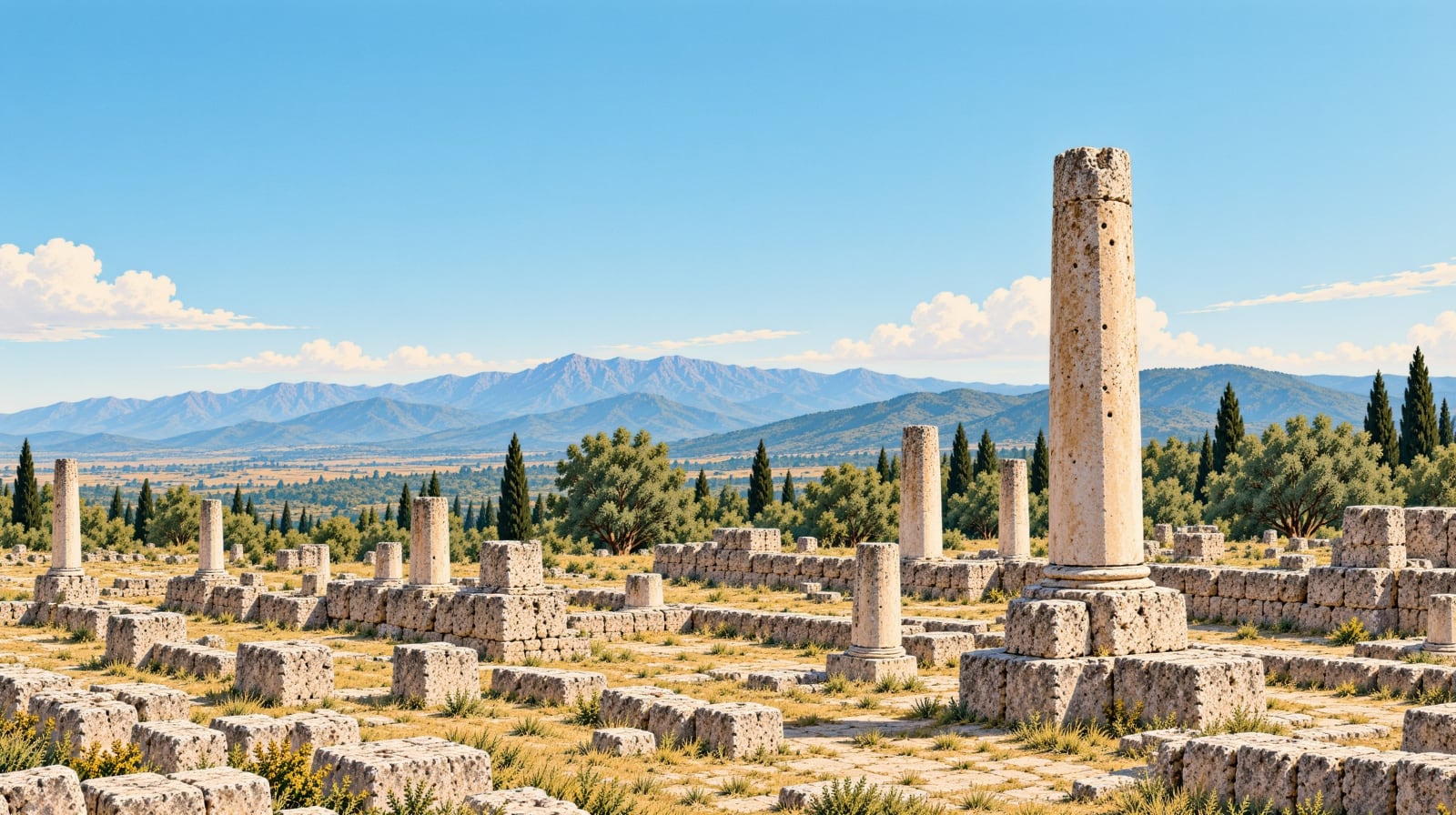 Artemis Temple çizimi, İzmir