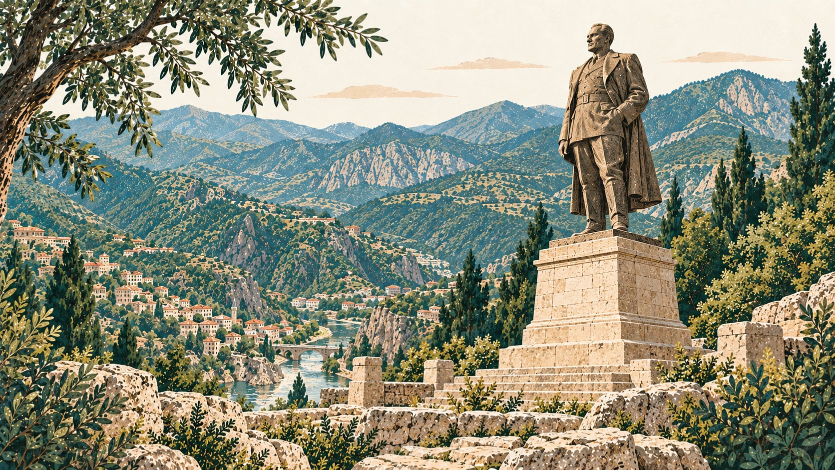 Artvin Atatürk Heykeli çizimi, Artvin