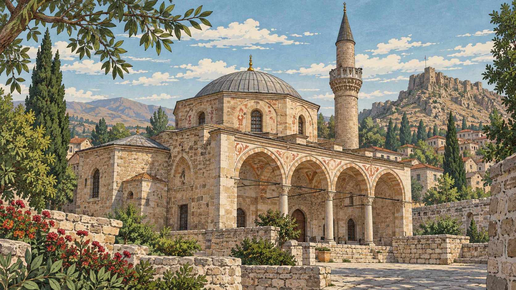 Lower Kayabaşı Church - Mosque çizimi, Niğde