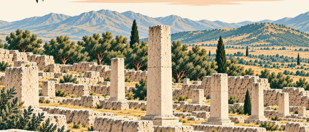 Aşağıpınar Archaeological Site çizimi, Kırklareli