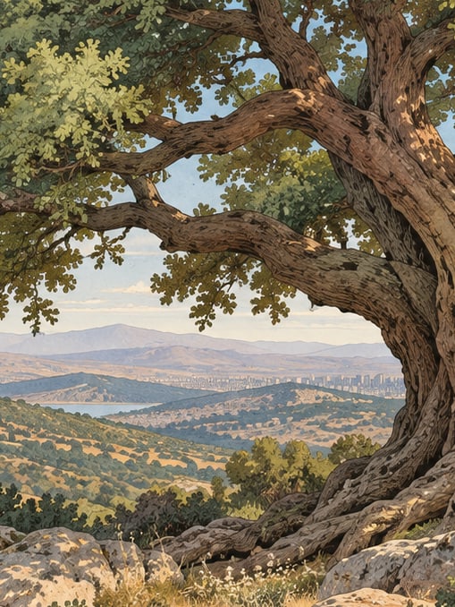 Ilustración: Monumento natural de Asarlık Tepeler, Ankara