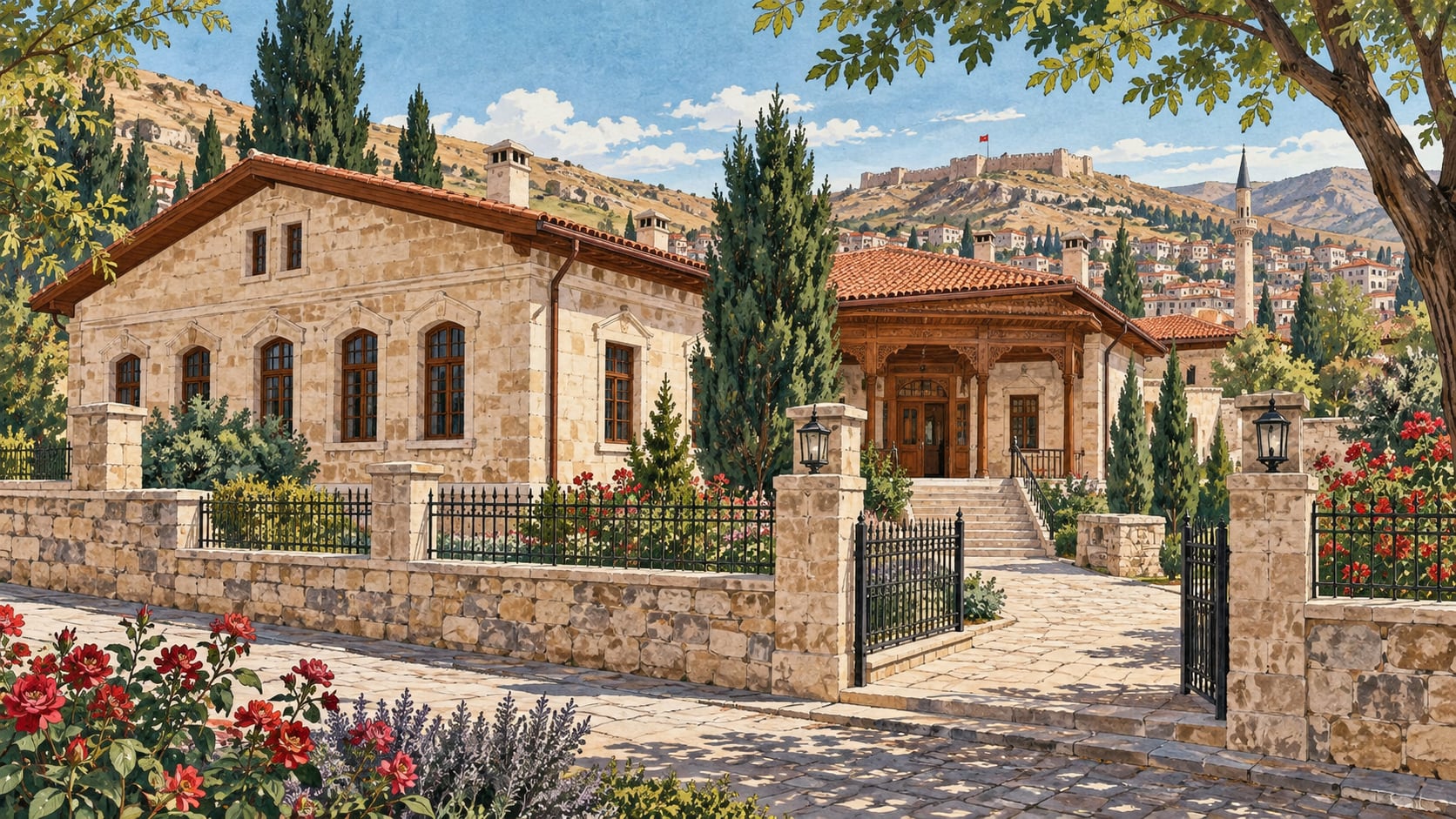 Aşık Veysel Museum çizimi, Sivas