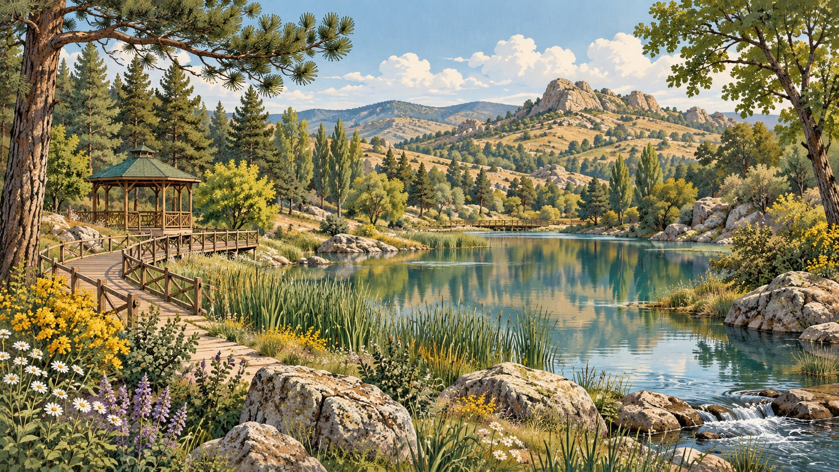 Aşıkpaşa Nature Park çizimi, Kırşehir
