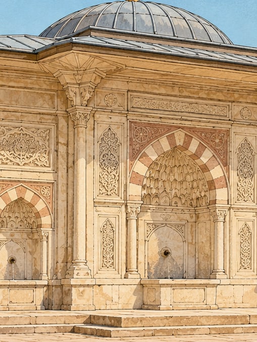 Ilustración: Askeri Hastane Çeşmesi, Edirne