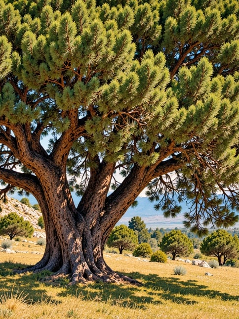 Ilustración: Monumento natural del enebro de Aslan, Antalya